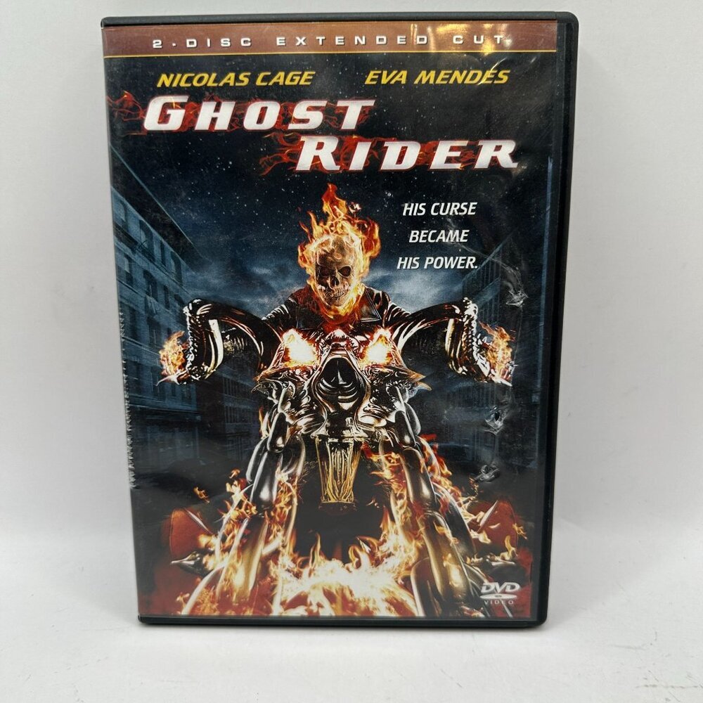 Ghost Rider 2-Disc Extended Cut DVD Movie Not Rated Marvel Widescreen Eva Mendes
